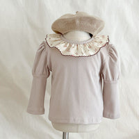 Load image into Gallery viewer, Baby Kid Girls Solid Color Flower Tops Wholesale 240802252
