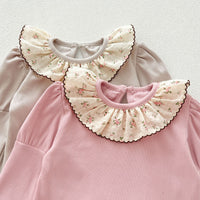 Load image into Gallery viewer, Baby Kid Girls Solid Color Flower Tops Wholesale 240802252
