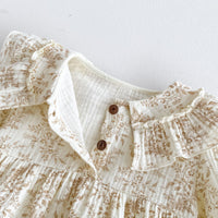 Load image into Gallery viewer, Baby Girls Flower Print Rompers Wholesale 240802253
