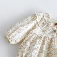 Load image into Gallery viewer, Baby Girls Flower Print Rompers Wholesale 240802253
