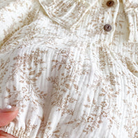 Load image into Gallery viewer, Baby Girls Flower Print Rompers Wholesale 240802253
