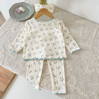 Load image into Gallery viewer, Baby Kid Girls Flower Print Sleepwears Wholesale 240802254
