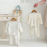 Load image into Gallery viewer, Baby Kid Girls Flower Print Sleepwears Wholesale 240802254
