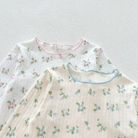 Load image into Gallery viewer, Baby Kid Girls Flower Print Sleepwears Wholesale 240802254
