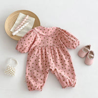 Load image into Gallery viewer, Baby Kid Girls Love heart Print Jumpsuits Wholesale 240802256
