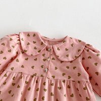 Load image into Gallery viewer, Baby Kid Girls Love heart Print Jumpsuits Wholesale 240802256

