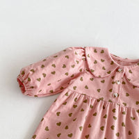 Load image into Gallery viewer, Baby Kid Girls Love heart Print Jumpsuits Wholesale 240802256
