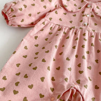 Load image into Gallery viewer, Baby Kid Girls Love heart Print Jumpsuits Wholesale 240802256
