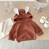 Load image into Gallery viewer, Baby Kid Girls Solid Color Crochet Sweaters Wholesale 240802259

