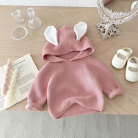 Load image into Gallery viewer, Baby Kid Girls Solid Color Crochet Sweaters Wholesale 240802259
