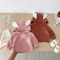 Load image into Gallery viewer, Baby Kid Girls Solid Color Crochet Sweaters Wholesale 240802259
