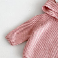 Load image into Gallery viewer, Baby Kid Girls Solid Color Crochet Sweaters Wholesale 240802259
