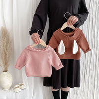 Load image into Gallery viewer, Baby Kid Girls Solid Color Crochet Sweaters Wholesale 240802259
