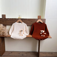 Load image into Gallery viewer, Baby Kid Girls Solid Color Cartoon Rompers Wholesale 240802268
