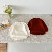 Load image into Gallery viewer, Baby Kid Girls Solid Color Cartoon Rompers Wholesale 240802268
