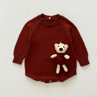 Load image into Gallery viewer, Baby Kid Girls Solid Color Cartoon Rompers Wholesale 240802268
