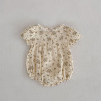 Load image into Gallery viewer, Baby Girls Flower Print Rompers Wholesale 24080227
