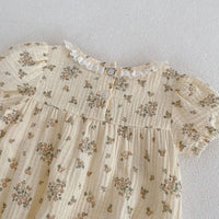 Load image into Gallery viewer, Baby Girls Flower Print Rompers Wholesale 24080227
