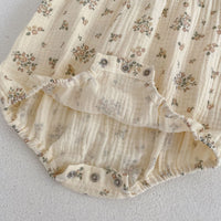 Load image into Gallery viewer, Baby Girls Flower Print Rompers Wholesale 24080227
