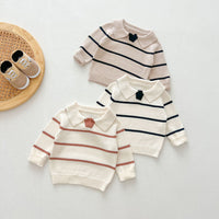 Load image into Gallery viewer, Baby Kid Girls Boys Striped Color-blocking Sweaters Wholesale 240802271
