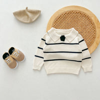 Load image into Gallery viewer, Baby Kid Girls Boys Striped Color-blocking Sweaters Wholesale 240802271
