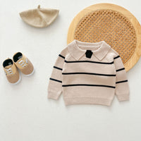 Load image into Gallery viewer, Baby Kid Girls Boys Striped Color-blocking Sweaters Wholesale 240802271
