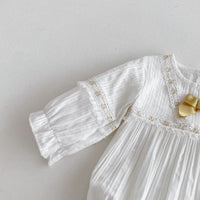 Load image into Gallery viewer, Baby Girls Solid Color Rompers Wholesale 240802274
