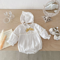 Load image into Gallery viewer, Baby Girls Solid Color Rompers Wholesale 240802274
