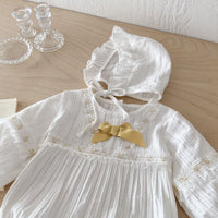 Load image into Gallery viewer, Baby Girls Solid Color Rompers Wholesale 240802274

