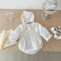 Load image into Gallery viewer, Baby Girls Solid Color Rompers Wholesale 240802274
