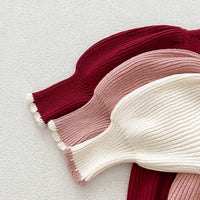 Load image into Gallery viewer, Baby Kid Girls Solid Color Crochet Dresses Wholesale 240802277
