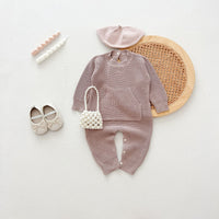 Load image into Gallery viewer, Baby Kid Girls Boys Solid Color Crochet Jumpsuits Wholesale 240802281
