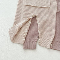 Load image into Gallery viewer, Baby Kid Girls Boys Solid Color Crochet Jumpsuits Wholesale 240802281
