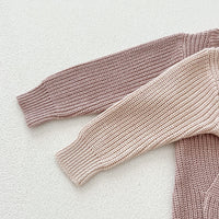 Load image into Gallery viewer, Baby Kid Girls Boys Solid Color Crochet Jumpsuits Wholesale 240802281
