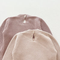 Load image into Gallery viewer, Baby Kid Girls Boys Solid Color Crochet Jumpsuits Wholesale 240802281
