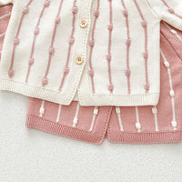 Load image into Gallery viewer, Baby Kid Girls Striped Color-blocking Cardigan Wholesale 240802285
