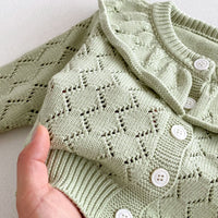 Load image into Gallery viewer, Baby Kid Girls Solid Color Cardigan Wholesale 240802286
