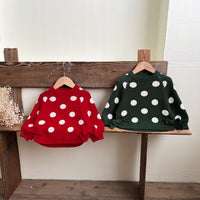 Load image into Gallery viewer, Baby Kid Girls Polka dots Bow Sweaters Wholesale 240802287
