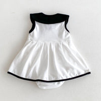 Load image into Gallery viewer, Baby Girls Color-blocking Rompers Wholesale 240802288
