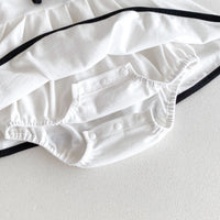 Load image into Gallery viewer, Baby Girls Color-blocking Rompers Wholesale 240802288
