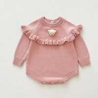 Load image into Gallery viewer, Baby Kid Girls Solid Color Rompers Wholesale 240802289
