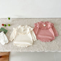 Load image into Gallery viewer, Baby Kid Girls Solid Color Rompers Wholesale 240802289
