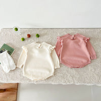 Load image into Gallery viewer, Baby Kid Girls Solid Color Rompers Wholesale 240802289
