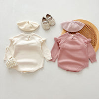 Load image into Gallery viewer, Baby Kid Girls Solid Color Rompers Wholesale 240802289
