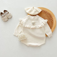 Load image into Gallery viewer, Baby Kid Girls Solid Color Rompers Wholesale 240802289
