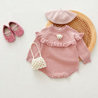 Load image into Gallery viewer, Baby Kid Girls Solid Color Rompers Wholesale 240802289
