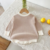 Load image into Gallery viewer, Baby Kid Unisex Color-blocking Crochet Rompers Wholesale 240802291
