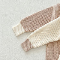 Load image into Gallery viewer, Baby Kid Unisex Color-blocking Crochet Rompers Wholesale 240802291
