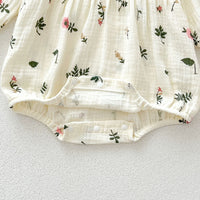 Load image into Gallery viewer, Baby Kid Girls Flower Plant Print Rompers Wholesale 240802294
