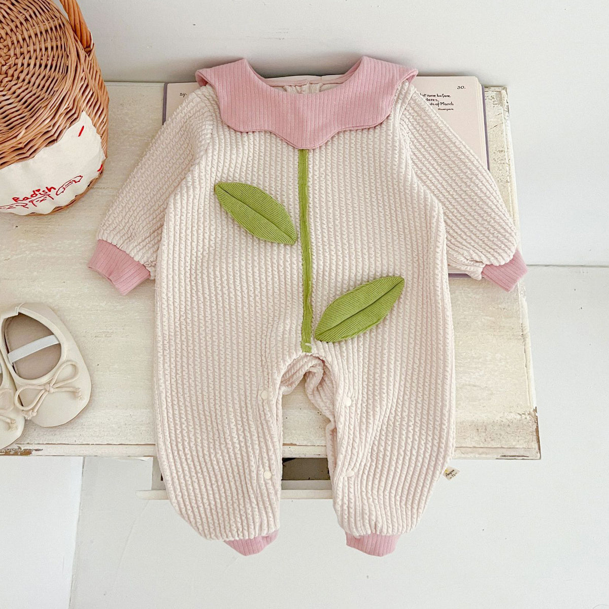 Baby Kid Girls Plant Jumpsuits Wholesale 240802295